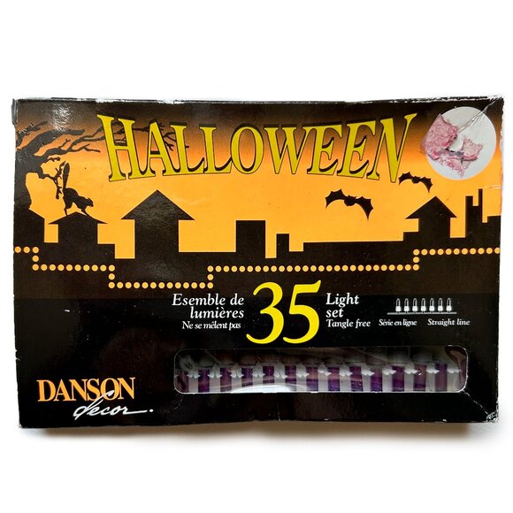 Vintage Halloween Purple Lights - Picture 1 of 4
